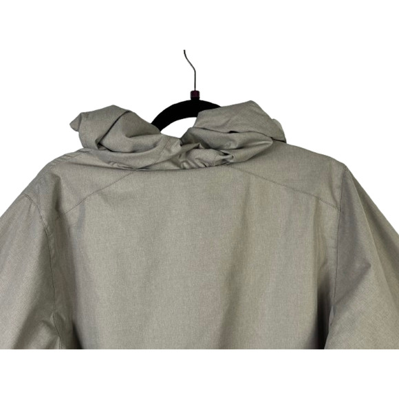 Columbia Womens Large Abbotsville Windbreaker Lightweight Hooded Jacket Gray - Picture 8 of 16